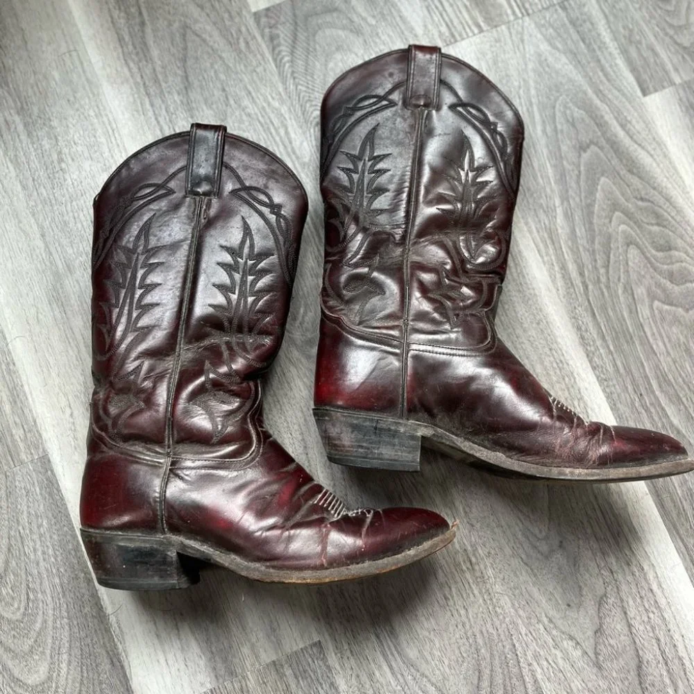 Tony Lama Men’s Cowboy Boots Size 11 - Picture 2 of 11